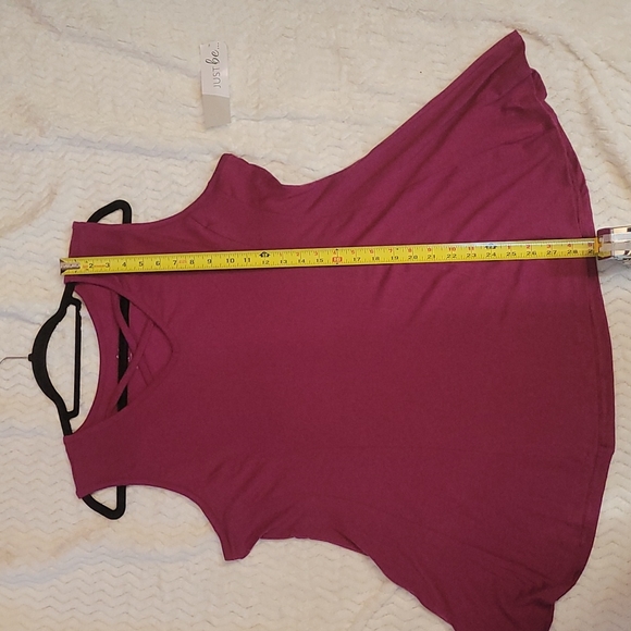 Just Be! Women's Burgundy Tank top Size 2x New with Tags - Picture 8 of 9